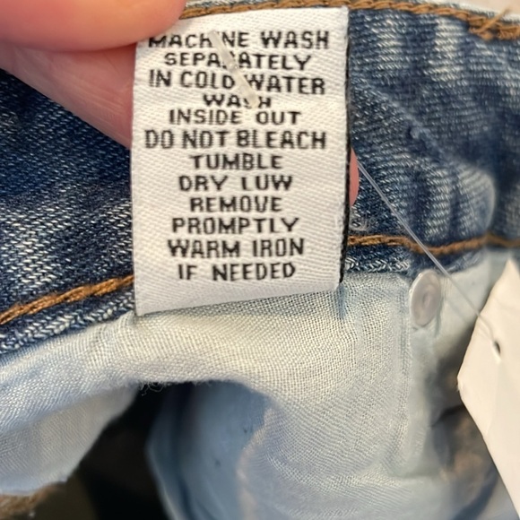 NWT Rue 21 Women Shortie Denim Jean Shorts SZ 10 Jewels Distressed High Rise - Picture 10 of 11